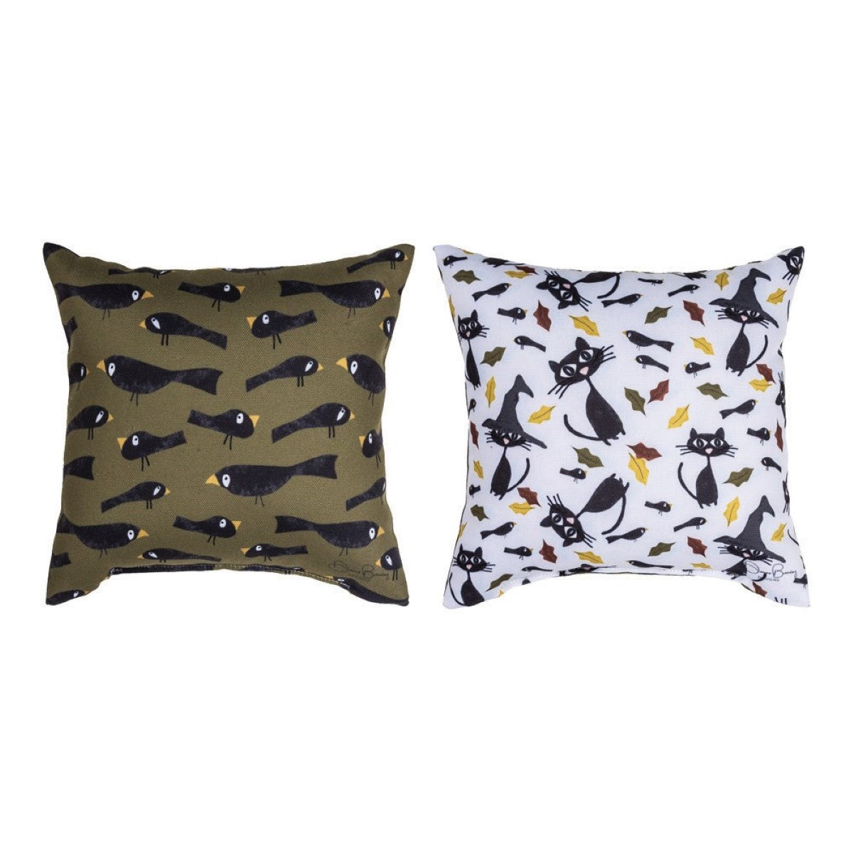 Pumpkin Spice Crows Pillow By Manual Woodworkers & Weavers Pumpkin Spice Crows Pillow By Manual Woodworkers & Weavers